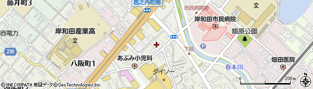 トイレつまり解決・水の生活救急車　貝塚市・エリア専用ダイヤル周辺の地図