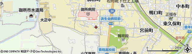 奈良県御所市柳田町周辺の地図