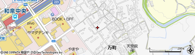 大阪府和泉市万町239周辺の地図