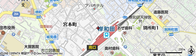 株式会社フランス屋　岸和田店周辺の地図