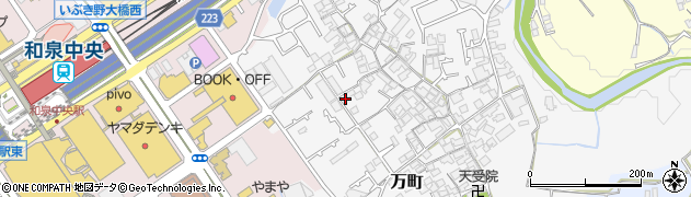 大阪府和泉市万町281周辺の地図