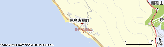 岡山県倉敷市児島唐琴町周辺の地図