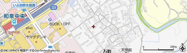 大阪府和泉市万町283周辺の地図
