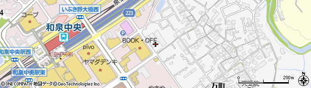 大阪府和泉市万町604周辺の地図