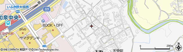 大阪府和泉市万町286周辺の地図