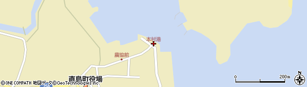 本村港周辺の地図