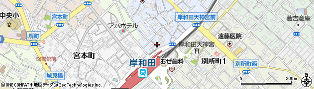 田宮金忠支店周辺の地図