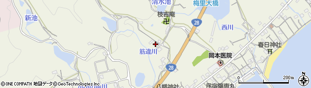 兵庫県淡路市佐野2154周辺の地図