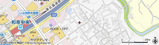 大阪府和泉市万町576周辺の地図