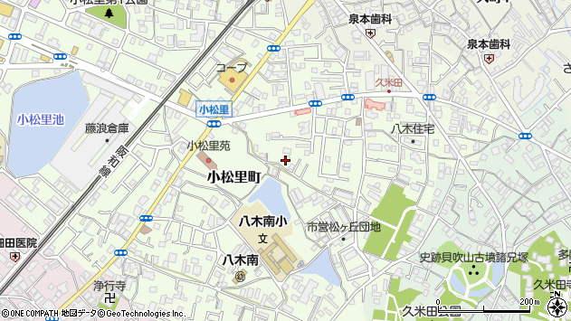 〒596-0821 大阪府岸和田市小松里町の地図