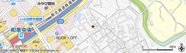 大阪府和泉市万町555周辺の地図