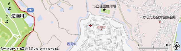 大阪府河内長野市荘園町16周辺の地図