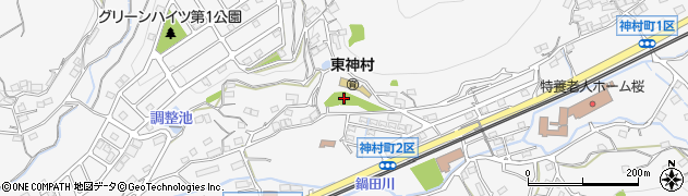 神村2区公園周辺の地図