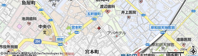 田中　印判文具店周辺の地図