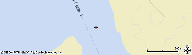 直島水道周辺の地図