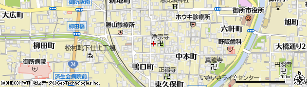 奈良県御所市1100周辺の地図