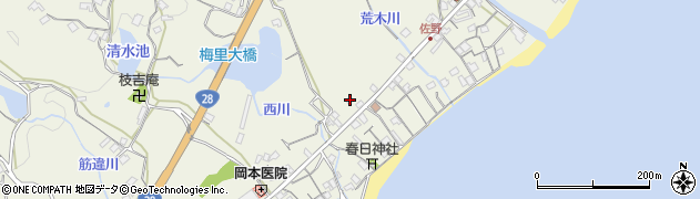 兵庫県淡路市佐野1652周辺の地図