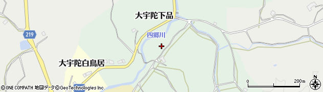奈良県宇陀市大宇陀下品周辺の地図