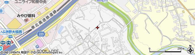 大阪府和泉市万町377周辺の地図