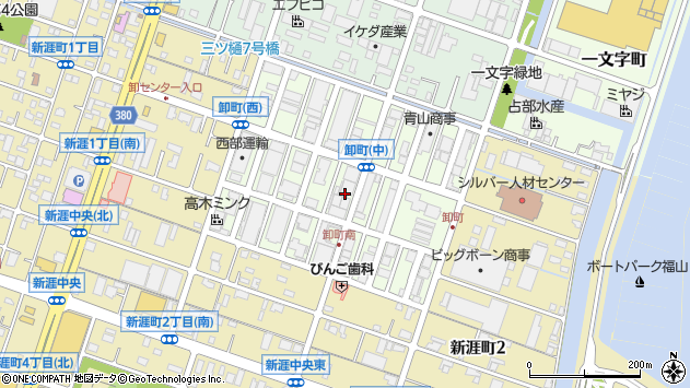 〒721-0954 広島県福山市卸町の地図