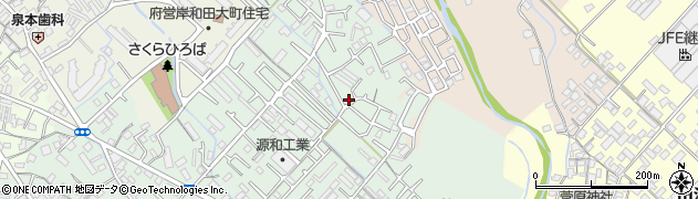 大阪府岸和田市池尻町180周辺の地図