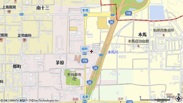 〒639-2248 奈良県御所市緑町の地図