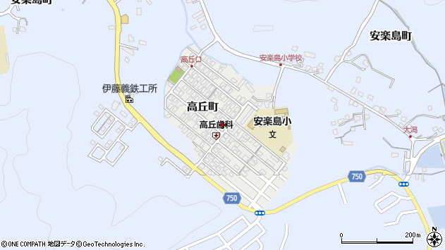 〒517-0024 三重県鳥羽市高丘町の地図