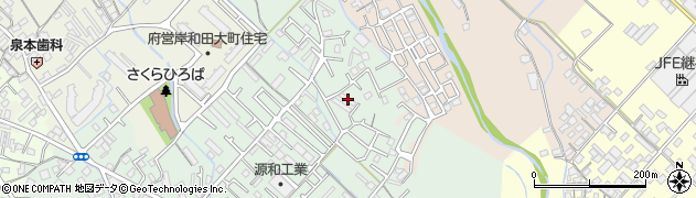 大阪府岸和田市池尻町174周辺の地図