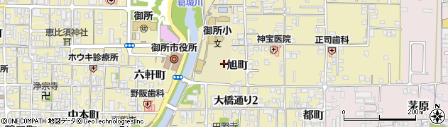 奈良県御所市旭町周辺の地図