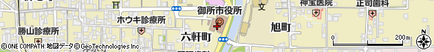奈良県御所市周辺の地図