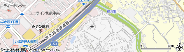 大阪府和泉市万町446周辺の地図