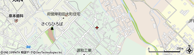 大阪府岸和田市池尻町186周辺の地図