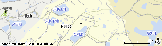 兵庫県淡路市下河合362周辺の地図