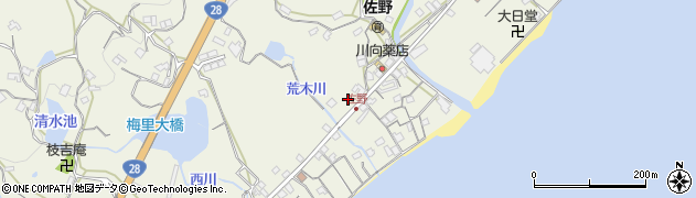 兵庫県淡路市佐野1501周辺の地図