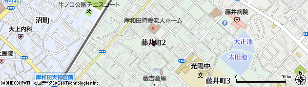 大阪府岸和田市藤井町周辺の地図