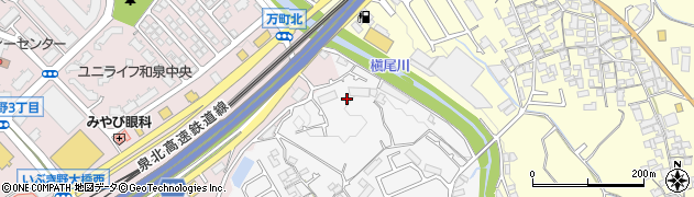 大阪府和泉市万町434周辺の地図