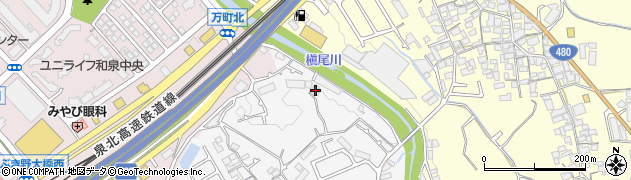 大阪府和泉市万町420周辺の地図