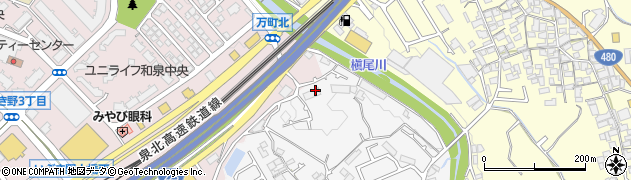 大阪府和泉市万町449周辺の地図