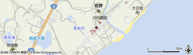 兵庫県淡路市佐野1392周辺の地図