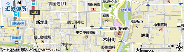 奈良県御所市104周辺の地図
