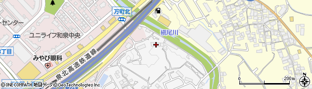 大阪府和泉市万町433周辺の地図