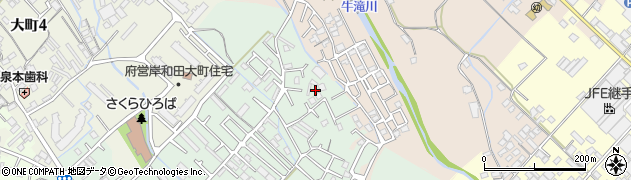 大阪府岸和田市池尻町189周辺の地図
