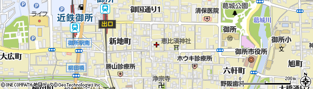 奈良県御所市121周辺の地図