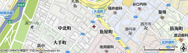 大阪府岸和田市大北町3周辺の地図