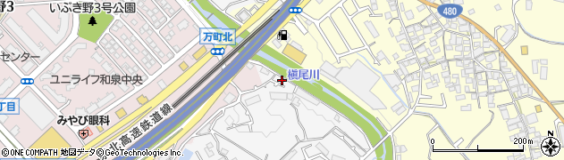 大阪府和泉市万町431周辺の地図