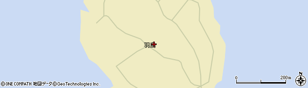 山口県萩市羽島周辺の地図