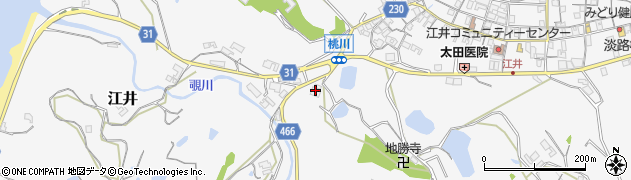 兵庫県淡路市江井21周辺の地図