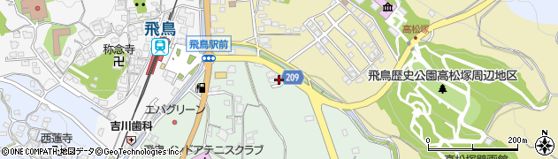 奈良県高市郡明日香村御園297周辺の地図