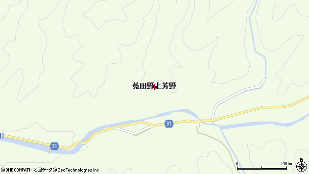 〒633-2213 奈良県宇陀市菟田野上芳野の地図