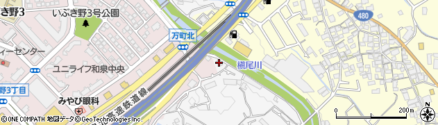 大阪府和泉市万町453周辺の地図